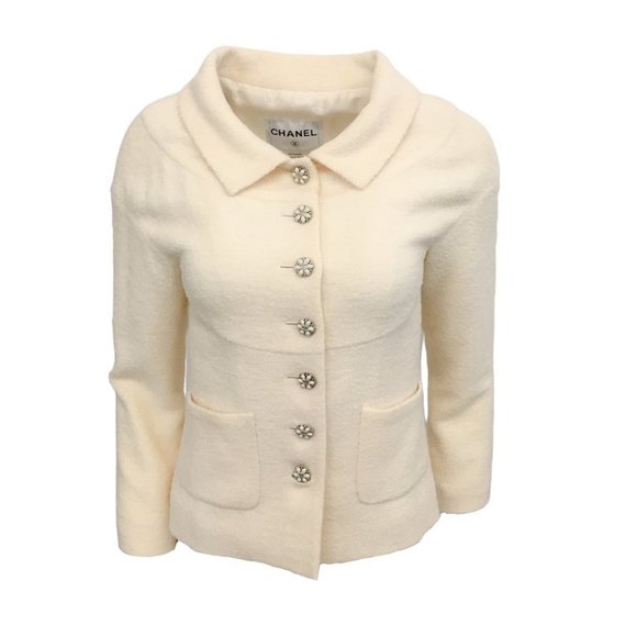 ivory boucle jacket